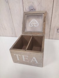 Drevená krabička na čaj