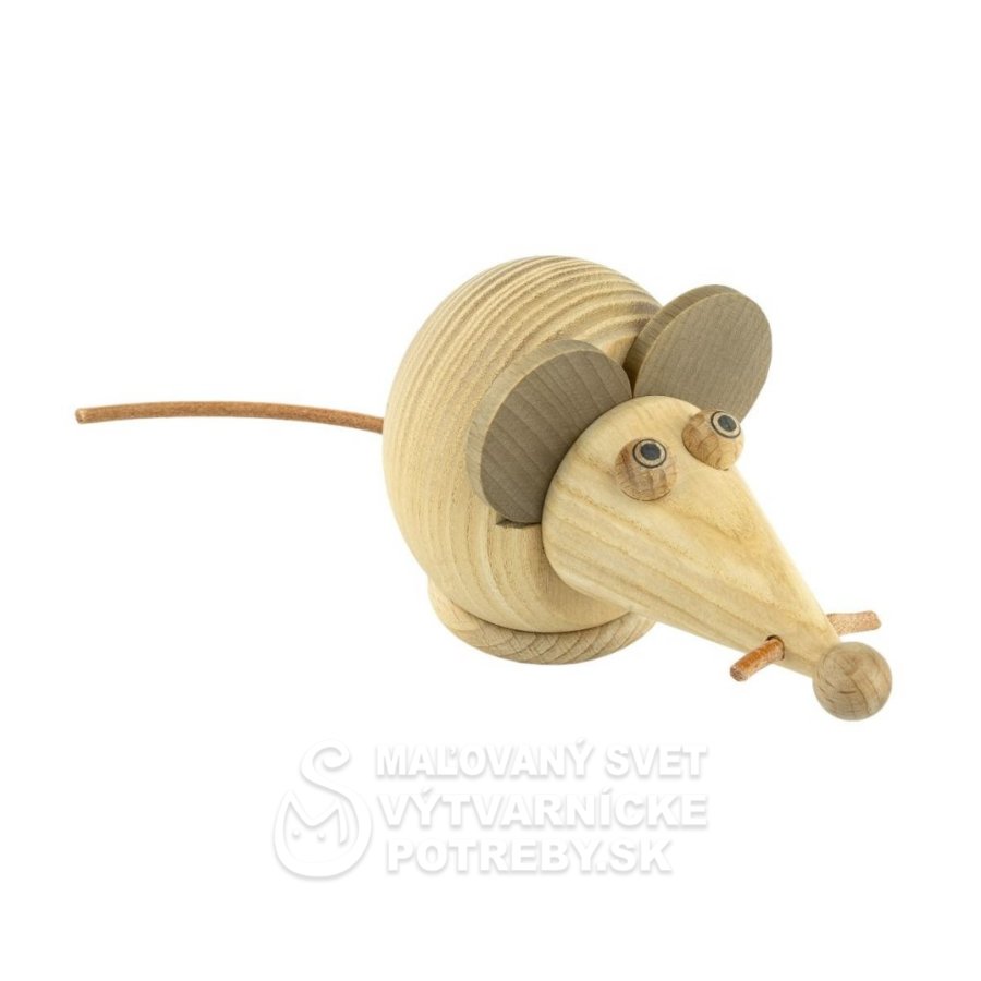 Dózička na mliečne zúbky myš prírodná