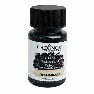 Cadence Glass Chalkboard - Tabuľová farba na sklo a porcelán, čierna