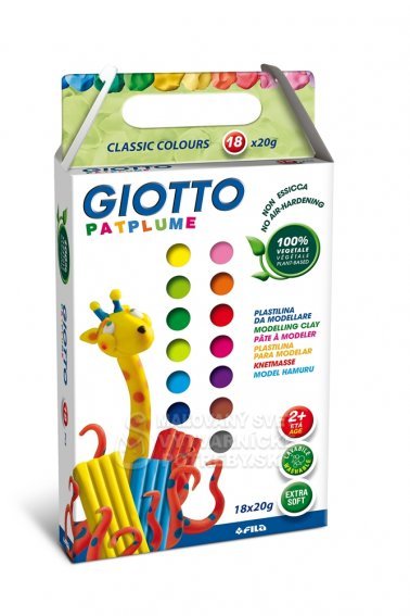 Giotto plastelína neon patplume Bio vegetal 18x20g
