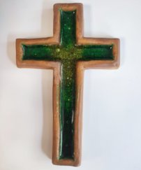 Kríž sklo závesný, stredný