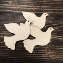 Vtáčik - drevený výrezok