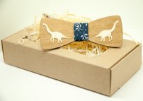 Drevený Motýlik - Detský - Brachiosaurus