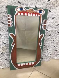 Závesné zrkadlo veľké