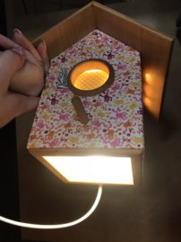 Lampa domček