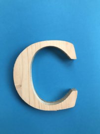 Drevené písmeno 3D prírodné