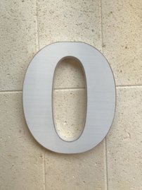 Drevené písmeno 3D veľké biele