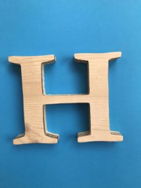 Drevené písmeno 3D prírodné