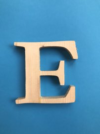 Drevené písmeno 3D prírodné