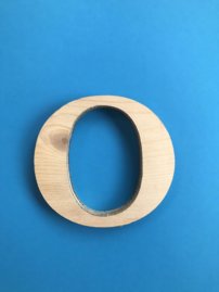 Drevené písmeno 3D prírodné