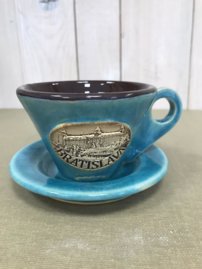 Šálka presso veľká s nápisom Bratislava