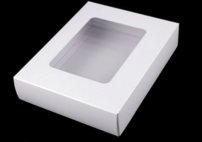 Papierová krabica s priehľadom