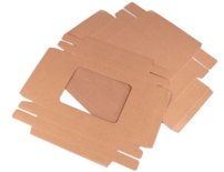 Papierová krabica s priehľadom