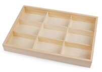 Drevený box / organizér s posuvným vekom