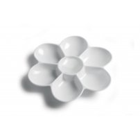 Plastová paleta s jamkami, kvet, 17 cm