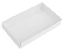 Papierová krabica s priehľadným vekom