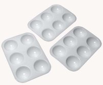 Plastová paleta s jamkami, 12,5 x 8,7 cm