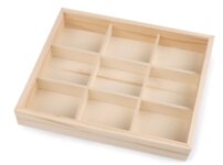 Drevený box / organizér s posuvným vekom