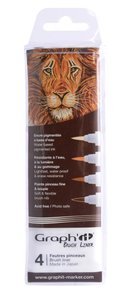 GRAPH´IT brush liner - 4 ks BROWN
