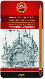 KOH-I-NOOR  Profesional Graphite Pencils /Set 12 ks/