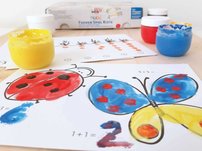 Prstové farby, kreatívny set - MUCKI 5 x 50 ml