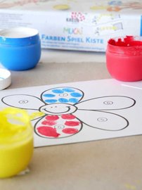 Prstové farby, kreatívny set - MUCKI 5 x 50 ml