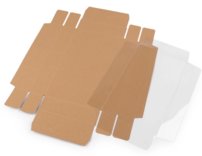 Papierová krabica s priehľadným vekom