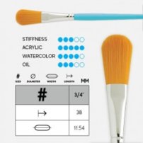 Štetec PRINCETON, OVAL WASH