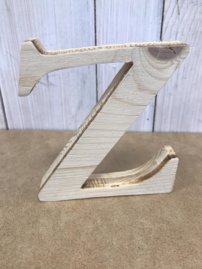 Drevené písmeno 3D prírodné